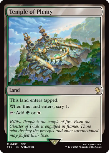 Temple of Plenty [FINAL FANTASY Commander]