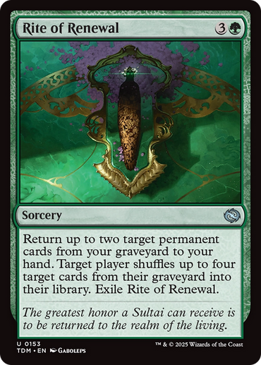 Rite of Renewal [Tarkir: Dragonstorm]