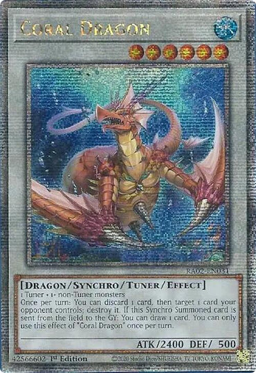 Coral Dragon (Quarter Century Secret Rare) [RA02-EN031] Quarter Century Secret Rare