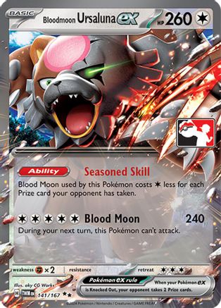 Bloodmoon Ursaluna ex (141/167) [Prize Pack Series Six]