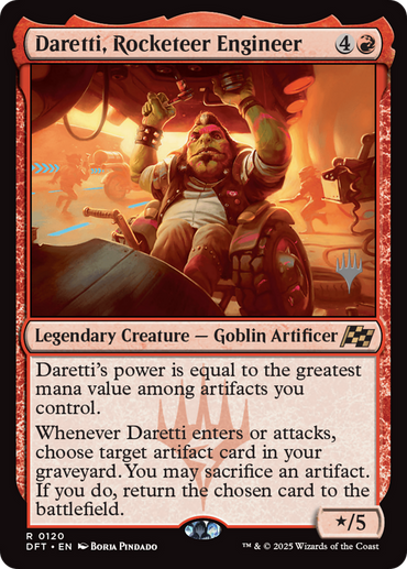 Daretti, Rocketeer Engineer (Promo Pack) [Aetherdrift Promos]