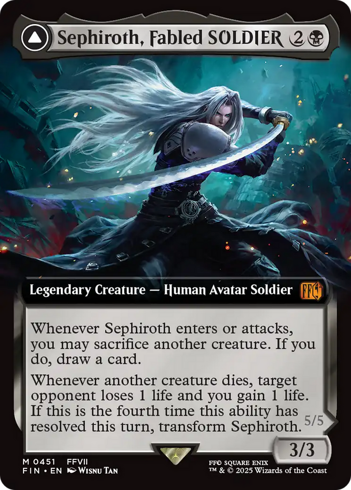Sephiroth, Fabled SOLDIER // Sephiroth, One-Winged Angel (Extended Art) [FINAL FANTASY]