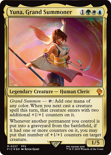 Yuna, Grand Summoner (Surge Foil) [FINAL FANTASY Commander]