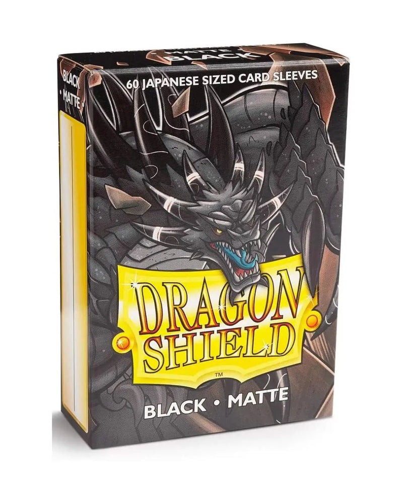 Dragon Shield - 60 Japanese Size Card Sleeves - Black - Matte
