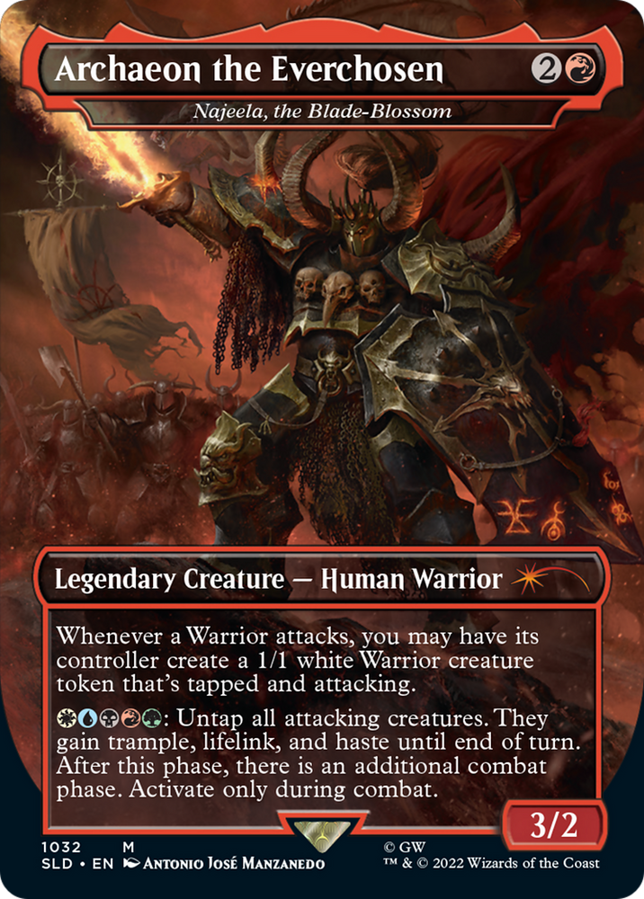 Archaeon the Everchosen - Najeela, the Blade-Blossom (Borderless) [Secret Lair Drop Series]