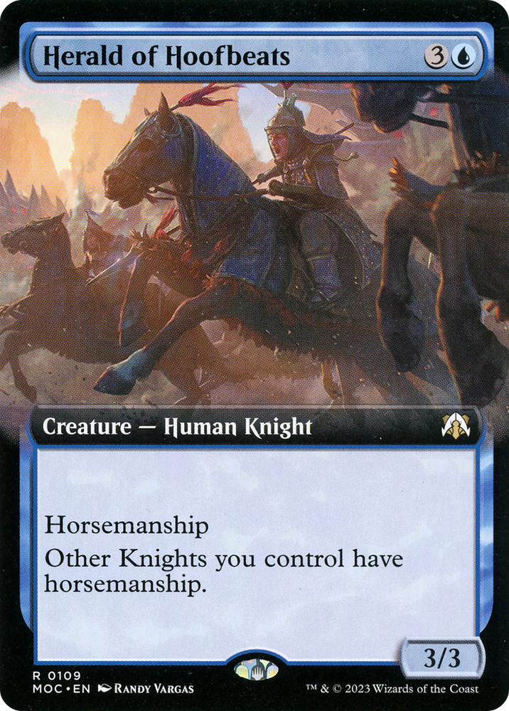 Herald of Hoofbeats (Extended Art) [March of the Machine Commander]