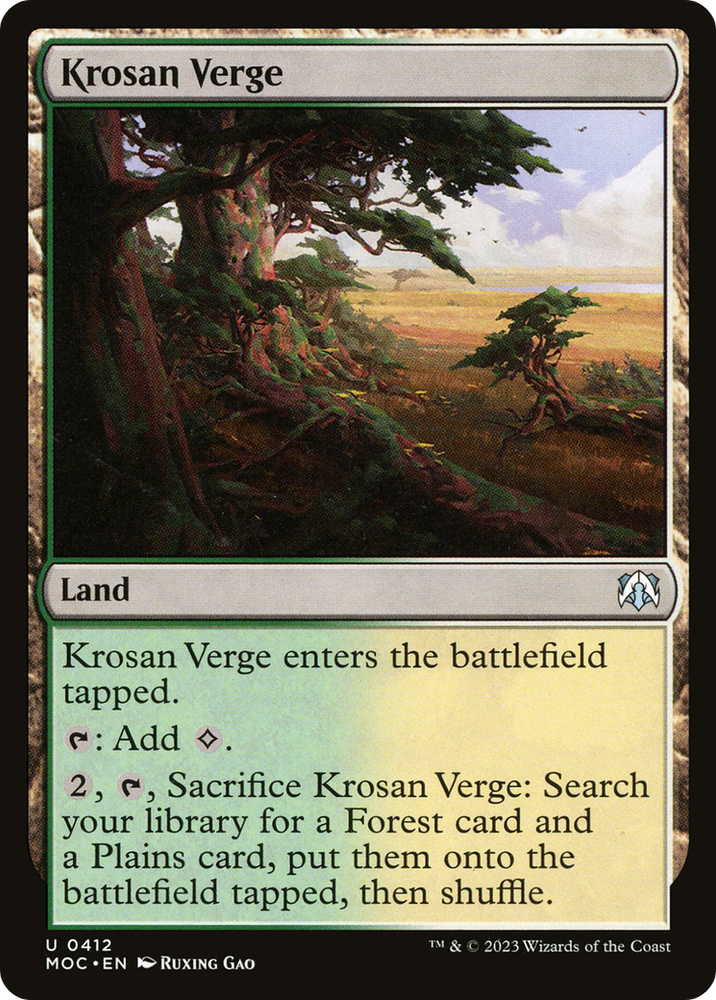 Krosan Verge [March of the Machine Commander]