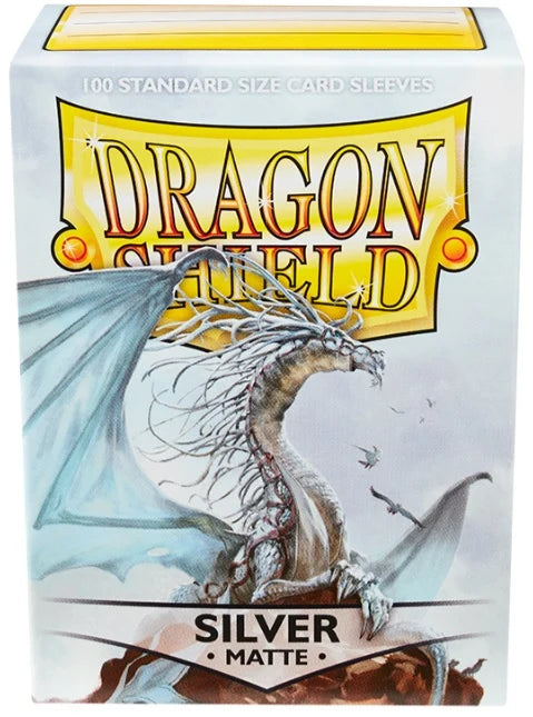 Dragon Shield - Silver - 100 Matte Sleeves