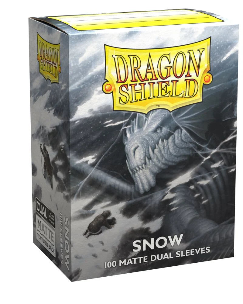 Dragon Shield - Snow - 100 Matte Dual Sleeves